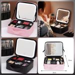 Led Cosmetic Makeup Organizer Bag
