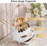 Sasta Bazaar - Cosmetic Organizer Luxury Desktop - Dustproof & Waterproof Makeup - Vanity Storage Beauty Box for Girls with makeup - Makeup organizer - Makeup organizer - Makeup bag - Makeup organizer box - Organizer makup - Makeup organiser - Image 3
