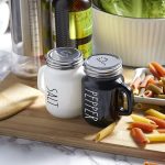 Ceramic Salt & Pepper Shaker Set – Premium Kitchen Seasoning Containers with Handle - Image 3