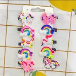 Fashion Vibe 10 pcs Unicorn Ice Cream Hair Clips Set Baby Hairpin For Kids Girls Toddler Barrettes Hair Accessories - Image 5