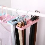 Plastic Rotating Tie Scarf Hanger Holder Home Storage Rack Tie Belt Closet Organizer Wardrobe Finishing Rack Space Saver - Image 2