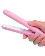 Mini Small Hair Straightener Student Mini Crystal Flat Iron Bangs Straight Hair Curler Fashion Portable Hair Styling Tools - Image 5