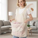 Large Foldable Laundry Basket with Shoulder Handles | Portable Laundry Hamper | Wash & Dry Clothes Storage Bag | Reusable Clothes Carry Basket | Home Organizer