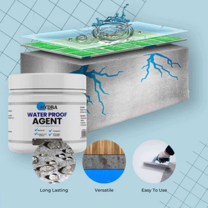 imgi_63_2774bac45efbfc4208131b39d736bf01 Hydra Sealant (waterproof leak agent) - Hydra Sealant Waterproof Sealant 350gm, Anti-Leakage Waterproofing Agent, Transparent Waterproof Paint, Original Highly Effective and Transparent Waterproof Sealant Glue ( with free brushes) - Image 1