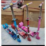 Kids Scooty Pretend Play 3 Wheel Scooter With Adjustable Height And Foldable For Kids - Image 3