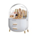 Sasta Bazaar - Cosmetic Organizer Luxury Desktop - Dustproof & Waterproof Makeup - Vanity Storage Beauty Box for Girls with makeup - Makeup organizer - Makeup organizer - Makeup bag - Makeup organizer box - Organizer makup - Makeup organiser - Image 2