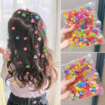 GP 30Pcs/Bag Mini Cute Hair Claws Clips For Girls Baby Colorful Hairpin Cartoon Rabbit Flower Crown Star Hair Clips Children Clamp - Image 2