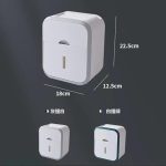 Wall Mounted Toilet Paper Holder with Storage Drawer - Image 4