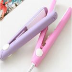 Mini Small Hair Straightener Student Mini Crystal Flat Iron Bangs Straight Hair Curler Fashion Portable Hair Styling Tools