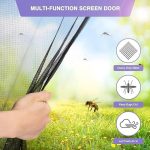 Magnetic Mosquito Net Door Curtain 200x80cm | Anti Insect Fly Screen Door Mesh with Magnetic Closure - Image 3