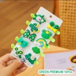 10 pcs Unicorn Ice Cream Hair Clips Set Baby Hairpin For Kids Girls Toddler Barrettes Hair Accessories - Image 2