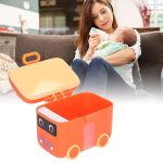 Tawakkal Mart Portable Milk Powder Container Bus style / toy style baby milk container Orange - Blue color