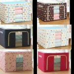 One peice premium 55- Litre Capacity Folding Cloth Steel Frame Clothing Storage Bag Folding Organizer Box Storage Bag Zipper Lid (SIZE --50 x 40 x 36cm) - Image 4