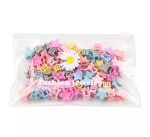 GP 30Pcs/Bag Mini Cute Hair Claws Clips For Girls Baby Colorful Hairpin Cartoon Rabbit Flower Crown Star Hair Clips Children Clamp
