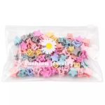 GP 30Pcs/Bag Mini Cute Hair Claws Clips For Girls Baby Colorful Hairpin Cartoon Rabbit Flower Crown Star Hair Clips Children Clamp