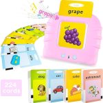 Kido Kraze Talking flash cards Preschool learning toys Early Educational Toys English Learn to talk Learn words Learn English Educational Learning Toys Rechargeable 224 cards