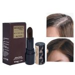 Original Imported Lipstick Shape Hair Dye Pen Covering White Hair Disposable Color Stick - Black/Brown