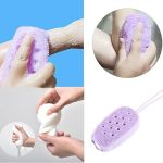 Silicone Bath Body Brush for shower, Soft Silicone Body Scrubber for shower