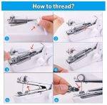 Mini Portable Handheld Sewing Machine | Battery-Operated Handy Stitch Tool for Quick Cloth Repairs, DIY Fabrics, Curtains & Crafts | Lightweight Electric Silai Machine for Home, Travel, Beginners & Tailoring | Easy Needlework Tool l Easy to use - Image 6