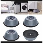 4Pcs Washing Machine Floor Mat Elasticity Earth Protectors Furniture Anti Vibration Rubber Feet Pads Non Slip Shock Proof Washing Machine Shock Absorption And Anti Shake Foot Pad For Washing Machine Support - Image 5