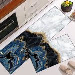 Dazzin - 2pcs Kitchen Runner Mat Non Slip Super absorbent Bedroom Long Bedside Area Rug Soft Washable Carpet Bathroom Entrance Doormat - Image 6
