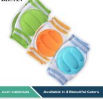 Baby knees pad for crawling cute breathable adjustable elastic knee pads random colours+random designs - Image 2