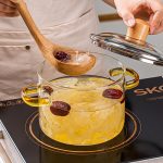 Glass Cooking Pot Heat-resistant Soup Pot Transparent Salad Instant Noodle Bowl Kitchen Cookware - Image 8