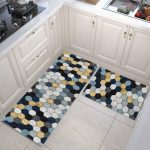 Dazzin - 2pcs Kitchen Runner Mat Non Slip Super absorbent Bedroom Long Bedside Area Rug Soft Washable Carpet Bathroom Entrance Doormat - Image 7