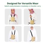 Crossbody Bag for Men - Simple Lightweight Small Travel Bag - Cross Body Bag Messenger Casual Bag - Waterproof Fabric for Sport Street Travel Outdoor bag - Image 5