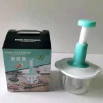 Manual Hand Press Processor Chopper Meat Grinder 1.5 L Press Start Quick Operation Food Vegetable Cutter Chopper Stainless Steel Blades Mincer Mixer Blender to Chop Fruits Onions Ginger Herbs Garlic Multi functional Hand Push Speedy Handheld - Image 4