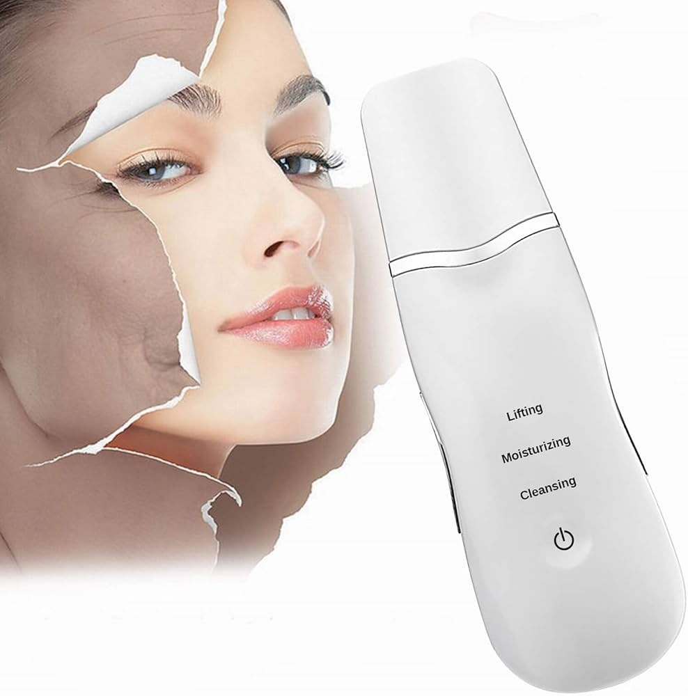 imgi_66_9a13e62f983704e30ee98f79a4d6b7a5 Ultrasonic Skin Scrubber Peeling Blackhead Remover Acne Pore Cleaner Facial Shovel Cleanser - Image 1