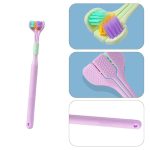 Three Sides Soft Silicone Brush Head Toothbrush, 3-Sided Ultra Soft Manual Operation Toothbrush Suitable For Aged 2-12, For Kid,Teen,Adult - Image 2