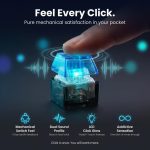4 Keys Mechanical Keyboard Switch Clicker Keychain with RGB LED Light | Fidget Clicker Toy | Stress Relief Keychain | Portable Mechanical Switch Keyboard Clicker - Image 4