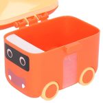Tawakkal Mart Portable Milk Powder Container Bus style / toy style baby milk container Orange - Blue color - Image 4