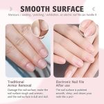 5 in 1 USB Charging Electric Nail File with 5 Silent Grinding Heads, Portable Manicure Pedicure Kit for Salon and Home (Pink) - Image 6