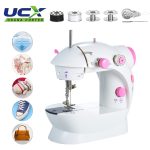 UDANA CORTEX Portable Mini Sewing Machine With Double Thread Speed - White - Image 2
