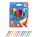 Plastic colors school pencil colors Crayons - Pack of 12 - Image 6