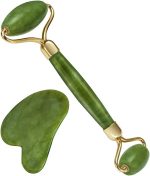 Jade Roller and Gua Sha Set, Beyond Jade Face Roller - Face Massager, Facial Roller for Skin, Eyes, Neck - Noiseless Design - Jade Roller & Guasha Reduce Puffiness and Improve Wrinkles - Guasha Stone Self Care Gift for Man Women - Image 8