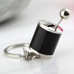 Auto Part Model Gear Box Shifter Keychain, Mini Car Gear Shift Stick Knob Gearbox Metal Key Chain Key Ring for Men(Multi) - Image 7
