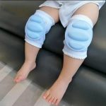 Baby knees pad for crawling cute breathable adjustable elastic knee pads random colours+random designs
