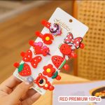 10 pcs Unicorn Ice Cream Hair Clips Set Baby Hairpin For Kids Girls Toddler Barrettes Hair Accessories - Image 5