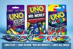 UNO Cards Game Collection – UNO Flip (112 Cards) | UNO No Mercy (168 Cards + Score Cards) | UNO All Wild (110 Cards) | Family Card Game for Kids & Adults | Fun Party Game