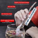 Stainless Steel Drinking Straw Spoon Tea Filter Detachable Reusable Metal Straws - Image 4