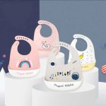 Baby bibs waterproof silicone bib high Quality bibs Random colour+random designs - Image 2