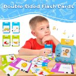 Kido Kraze Talking flash cards Preschool learning toys Early Educational Toys English Learn to talk Learn words Learn English Educational Learning Toys Rechargeable 224 cards - Image 5