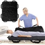 Positioning Bed Cushion with Reinforced Handles Transfer Sheet for Lifting / Bed Positioning Mat with Reinforced Handles, Lifting and Turning Patient Sheet Transfer Blanket Suitable for Caregivers (KE)