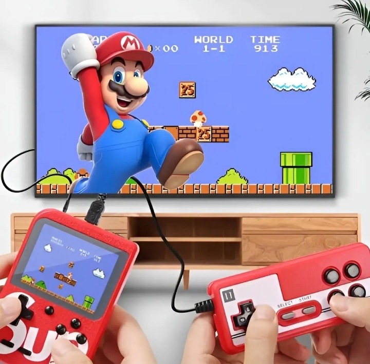 imgi_68_06b614fceebed42e523a5070dd8 (1) Only controller / Single player /2 PlayerSUP 400 in 1 Retro Game Box Console Handheld Game PAD box with TV Output & with Remote Controller Gaming Console (Multicolor) - Image 1