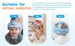 Cute Child Safety Helmet for Learning to Walk Infant Safety Headgear, Head Protection, Toddler Anti-Fall Pad, Learning to Walk, Crash Cap (Choice of Colors)