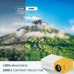 YG300 Mini Android Projector – Portable HD LED Home Cinema with WiFi, Bluetooth & HDMI Support - Image 4