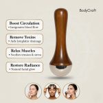 Kansa Wand Facial Massage Tool| for Radiant Skin & Lymphatic Drainage| Detoxifies Skin, Balances PH & Gives Sculpted Face - Image 7